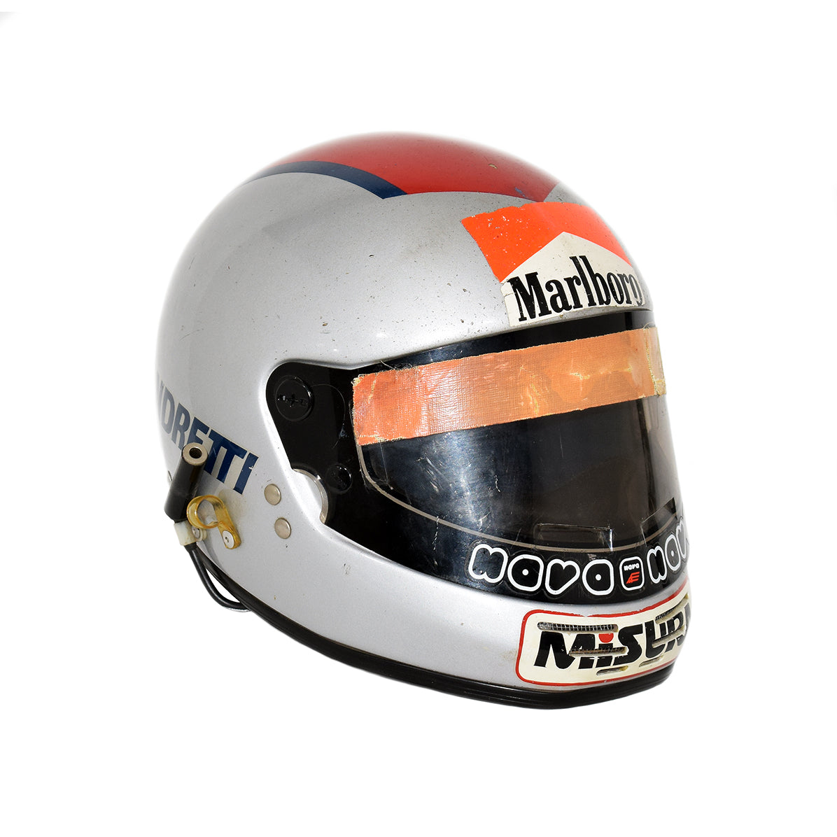 1981 Mario Andretti Race Used Alfa Romeo Formula One Helmet