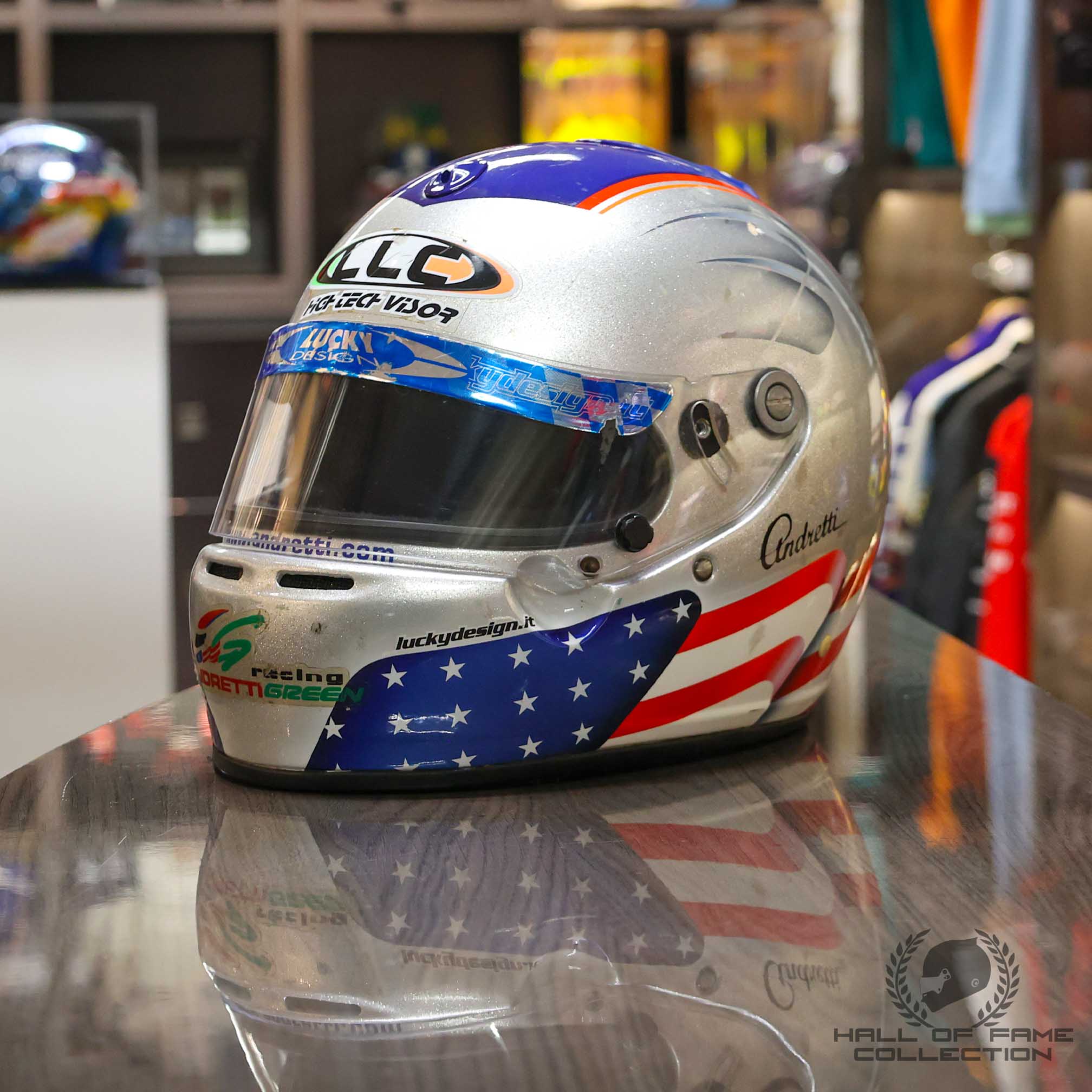 Marco Andretti Las Vegas Super Nats Race Used Karting Helmet