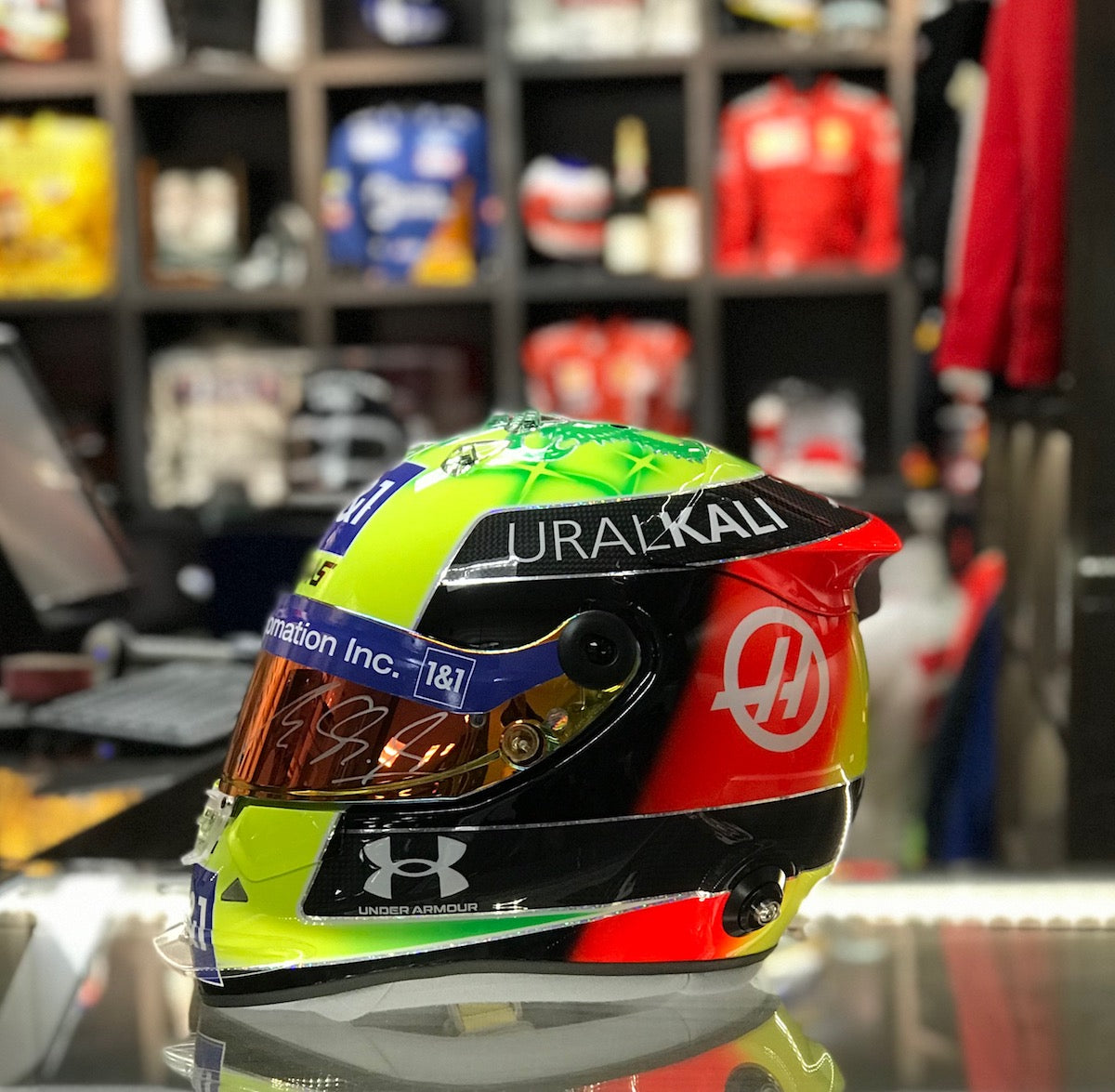 2021 Mick Schumacher Signed Schuberth 04/47 Limited Edition Haas F1 helmet