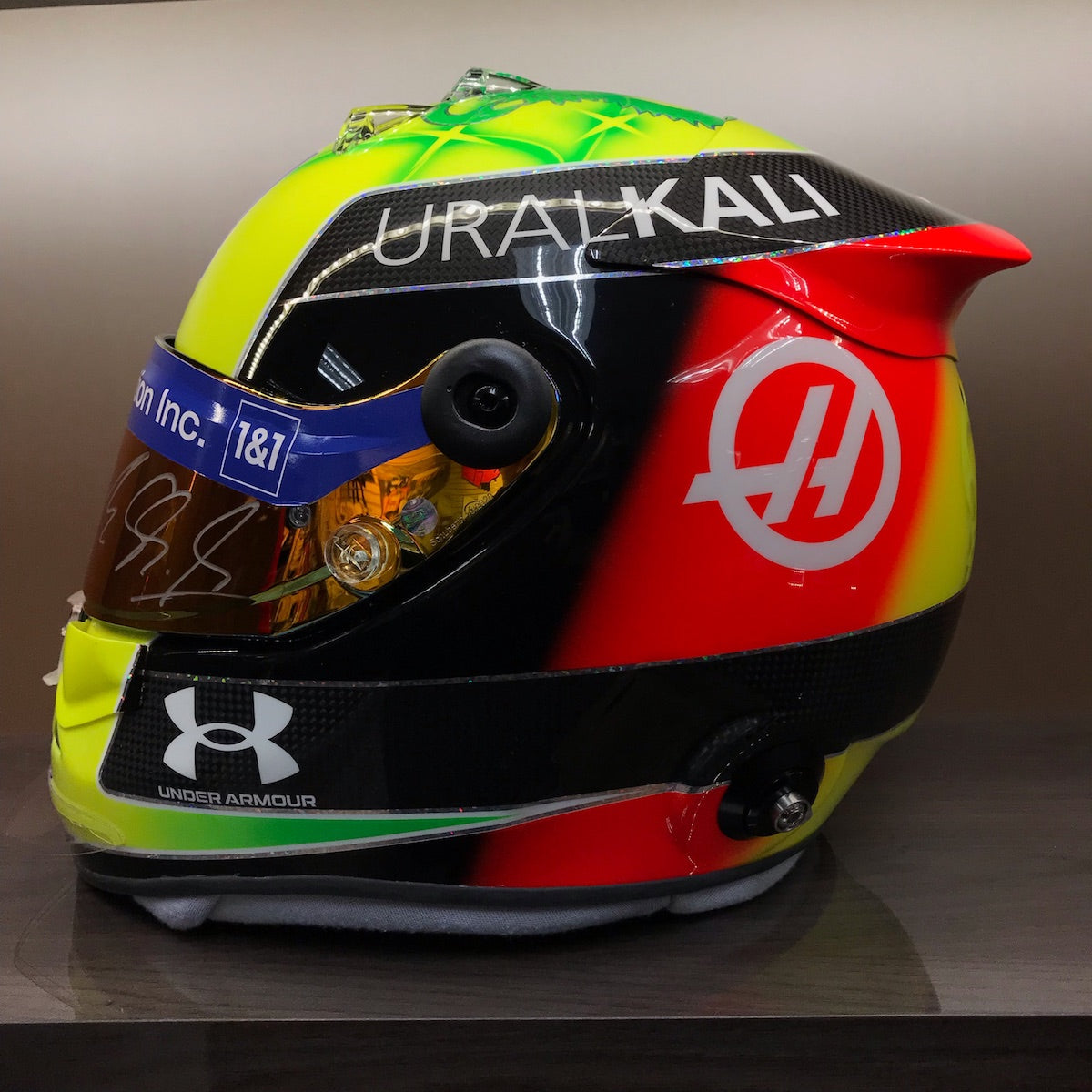 2021 Mick Schumacher Signed Schuberth 04/47 Limited Edition Haas F1 helmet