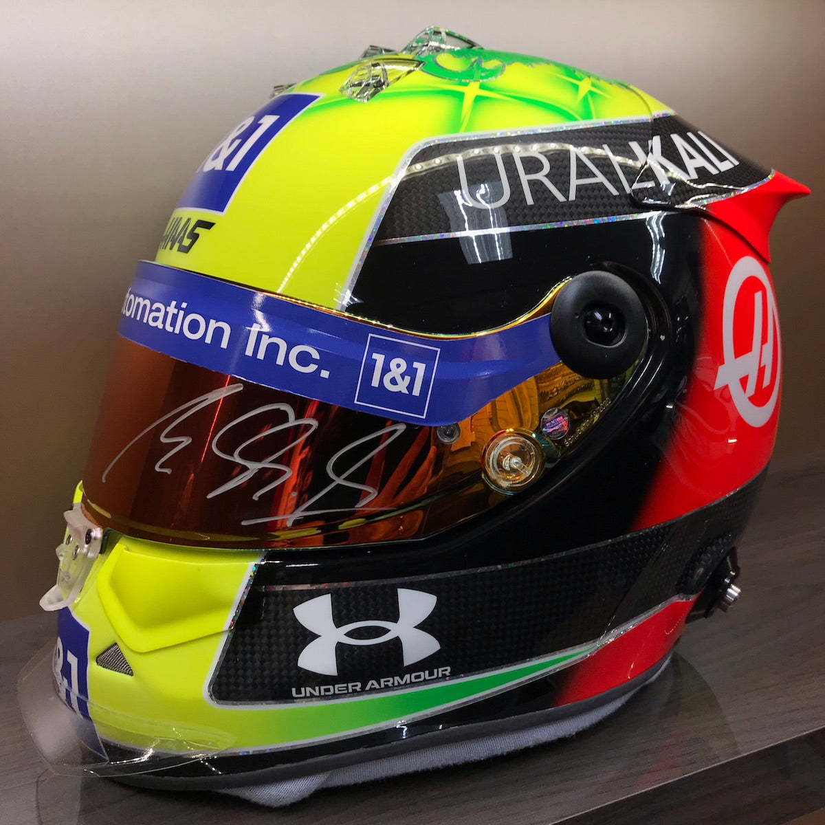 2021 Mick Schumacher Signed Schuberth 04/47 Limited Edition Haas F1 helmet