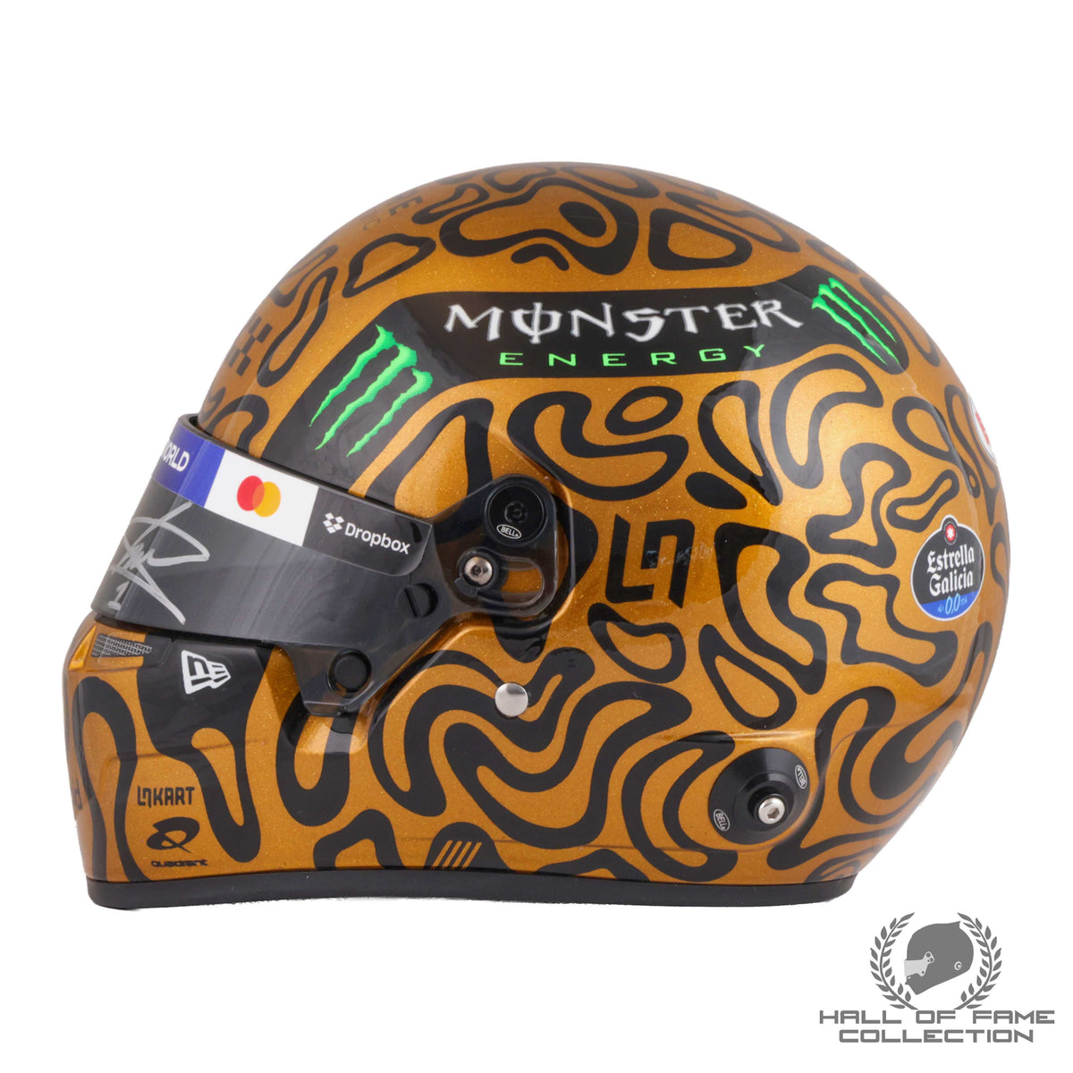 2025 Lando Norris Signed McLaren World Champion Bell 1:2 Helmet