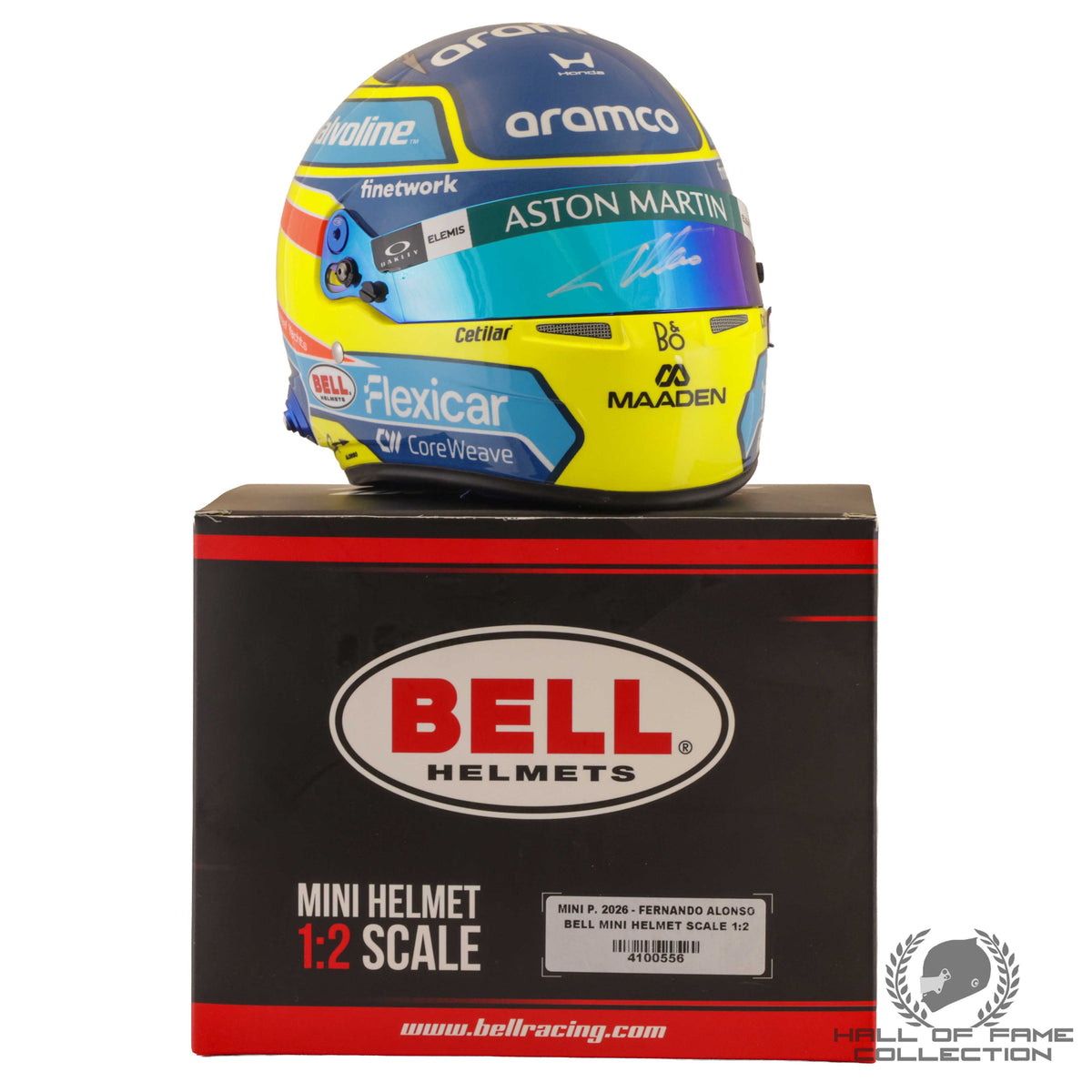 2026 Fernando Alonso Signed 1:2 Scale F1 Helmet