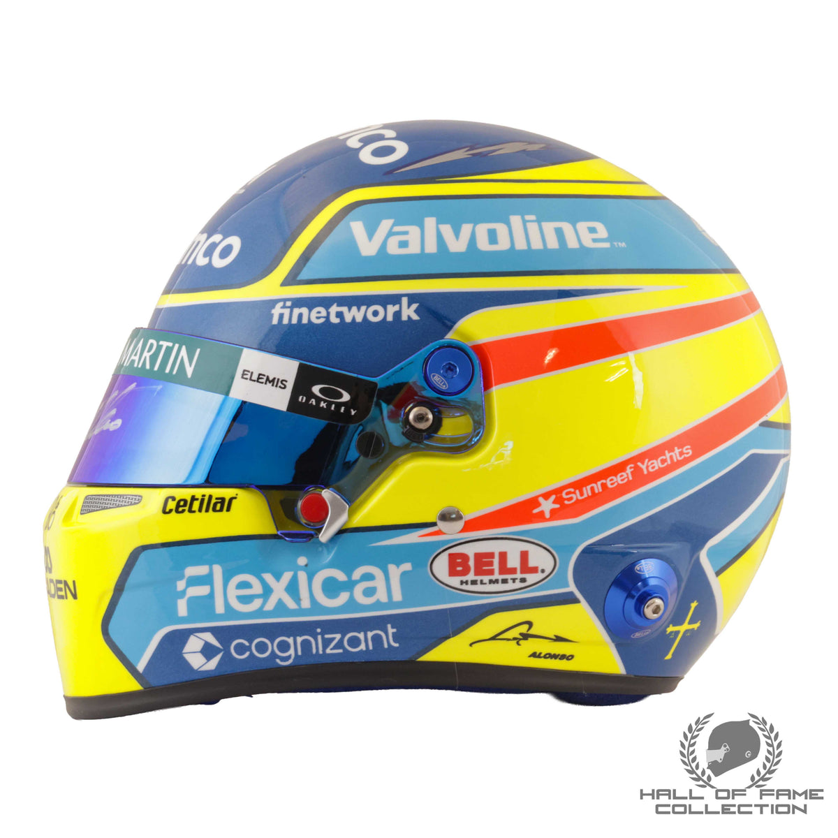 2026 Fernando Alonso Signed 1:2 Scale F1 Helmet