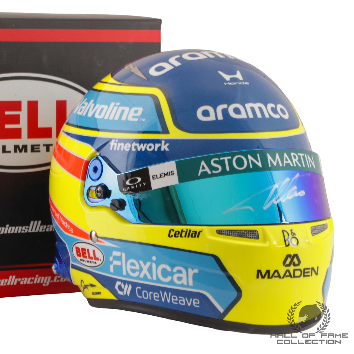 2026 Fernando Alonso Signed 1:2 Scale F1 Helmet