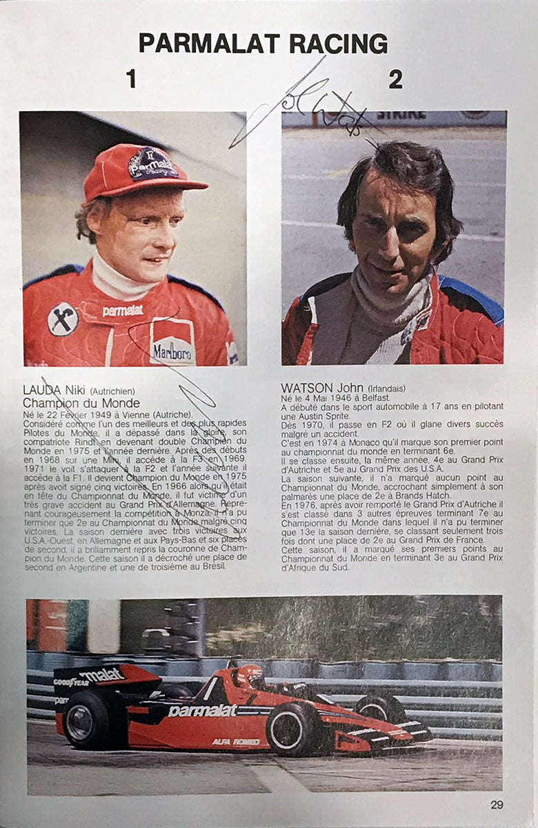 1978 Multi Signed Depailler/Peterson/Villeneuve Monaco Grand Prix Official Program