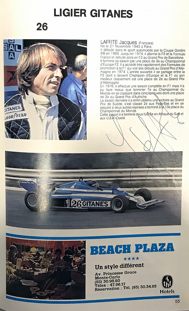 1978 Multi Signed Depailler/Peterson/Villeneuve Monaco Grand Prix Official Program