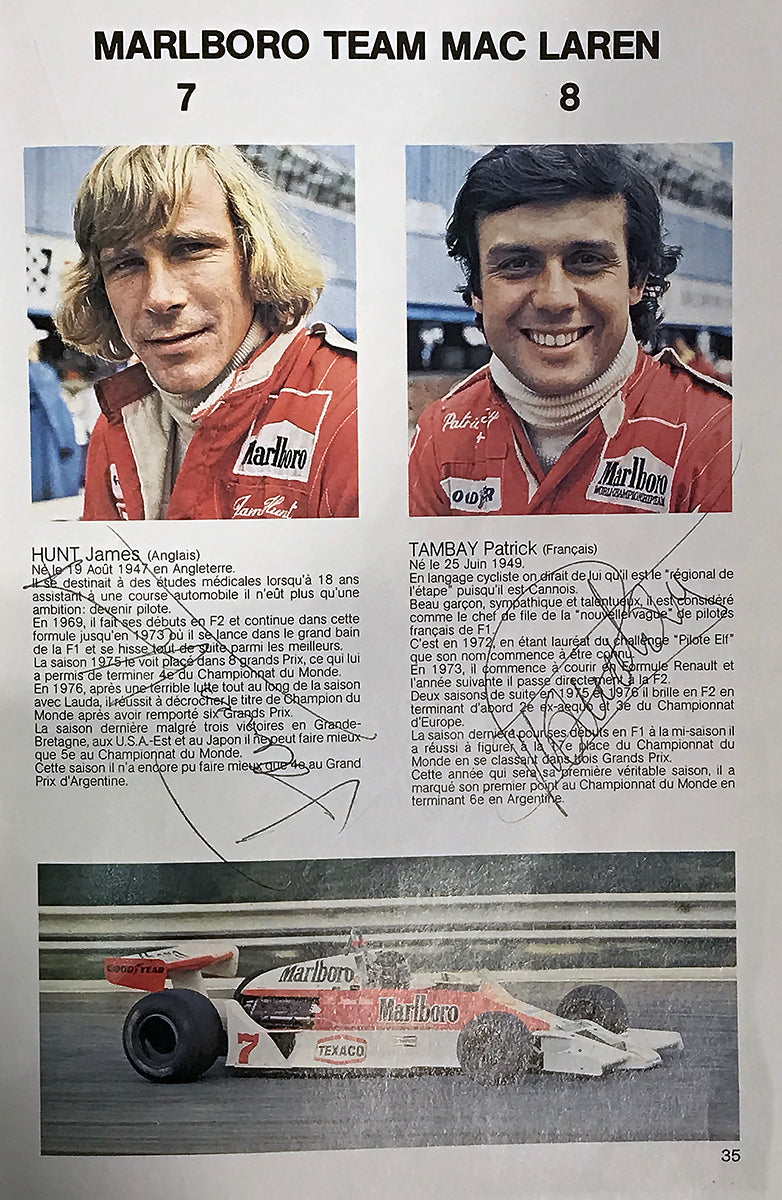 1978 Multi Signed Depailler/Peterson/Villeneuve Monaco Grand Prix Official Program