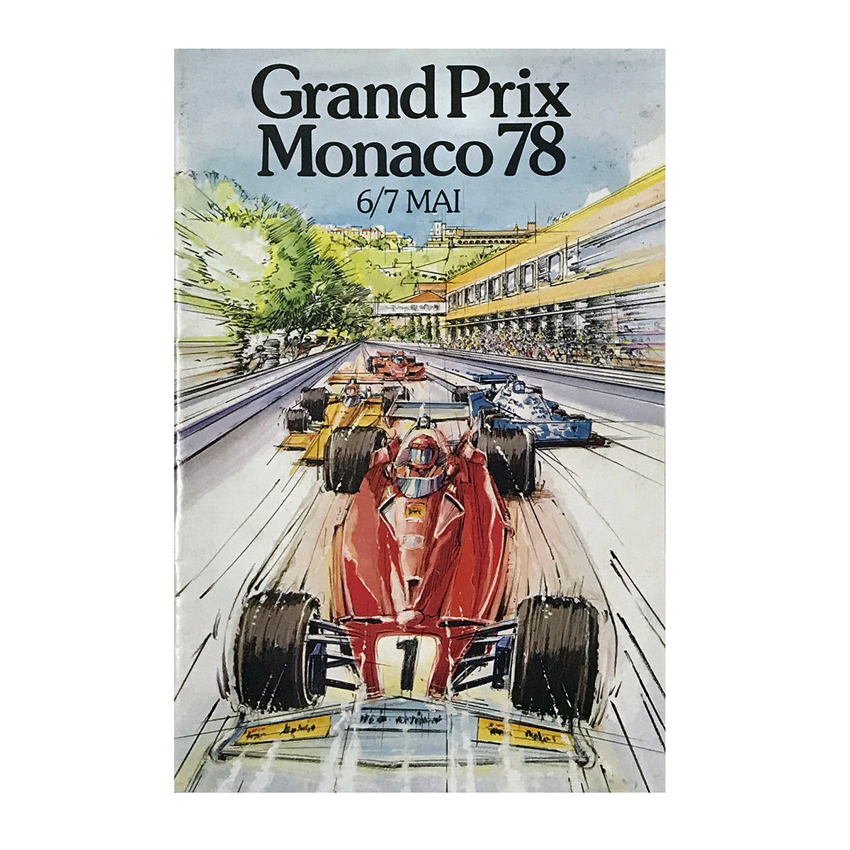 1978 Multi Signed Depailler/Peterson/Villeneuve Monaco Grand Prix Official Program