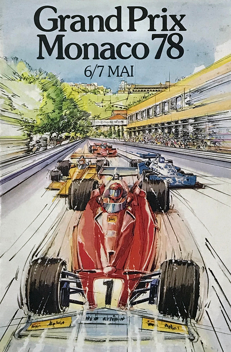 1978 Multi Signed Depailler/Peterson/Villeneuve Monaco Grand Prix Official Program