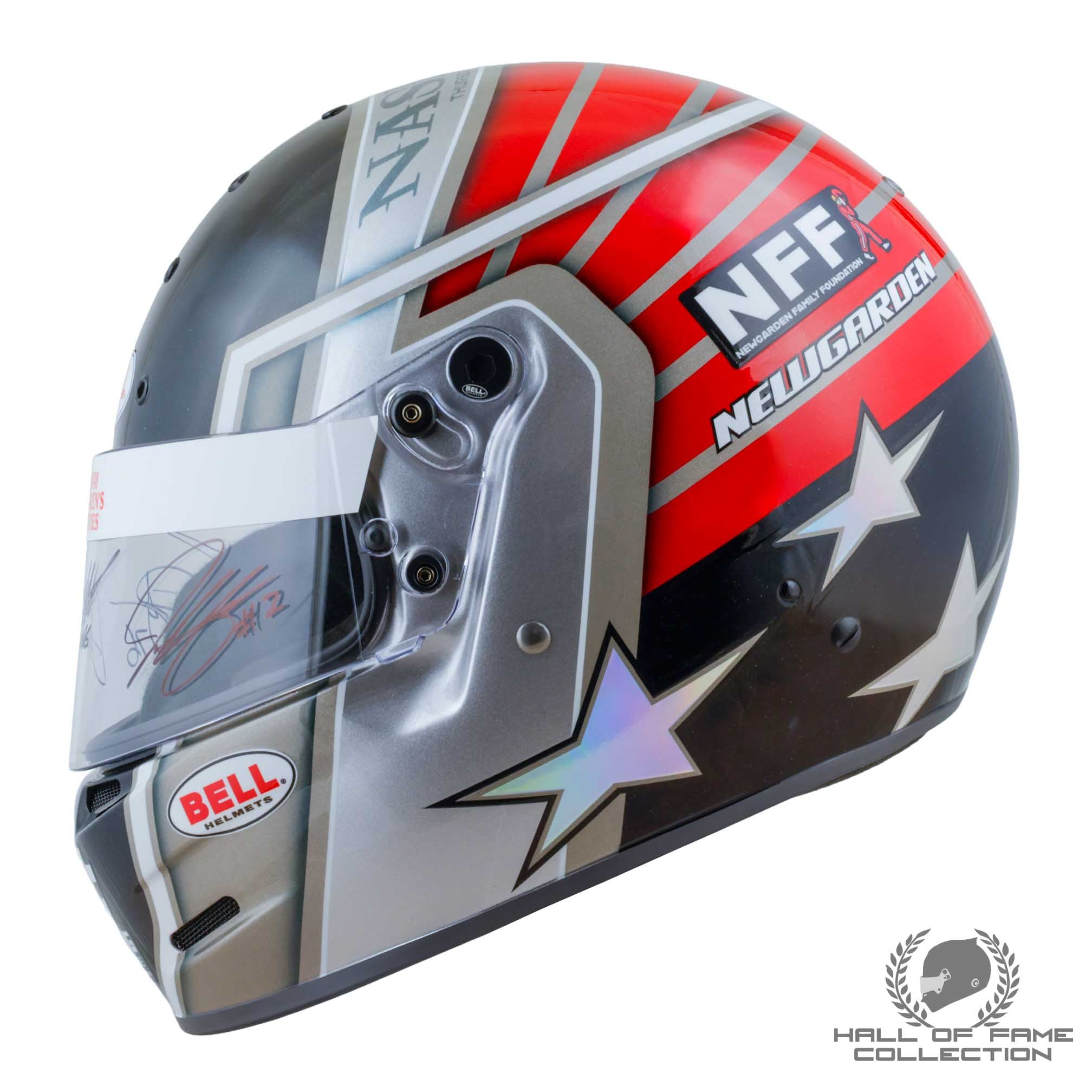 2025 Josef Newgarden Signed Custom Nashville IndyCar Karting Helmet with Gloves