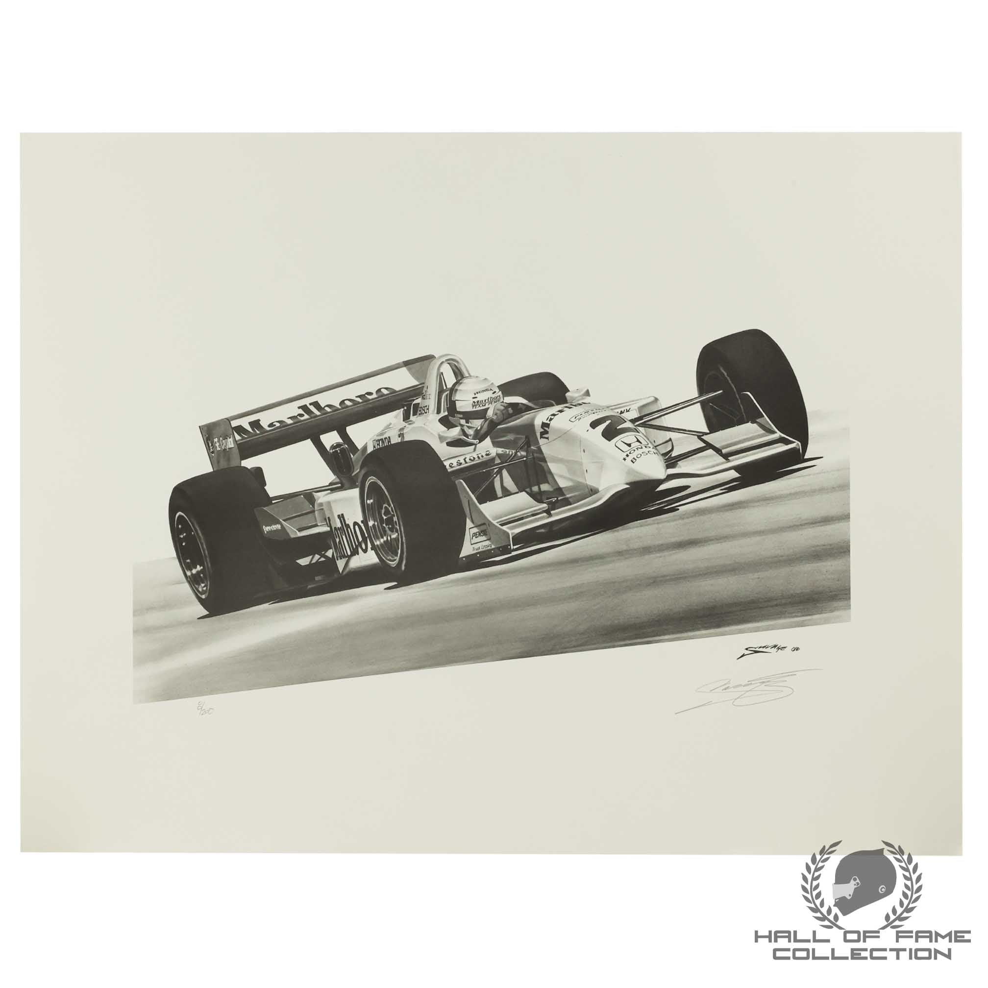 2000 Gil de Ferran Indycar 26x20" Print