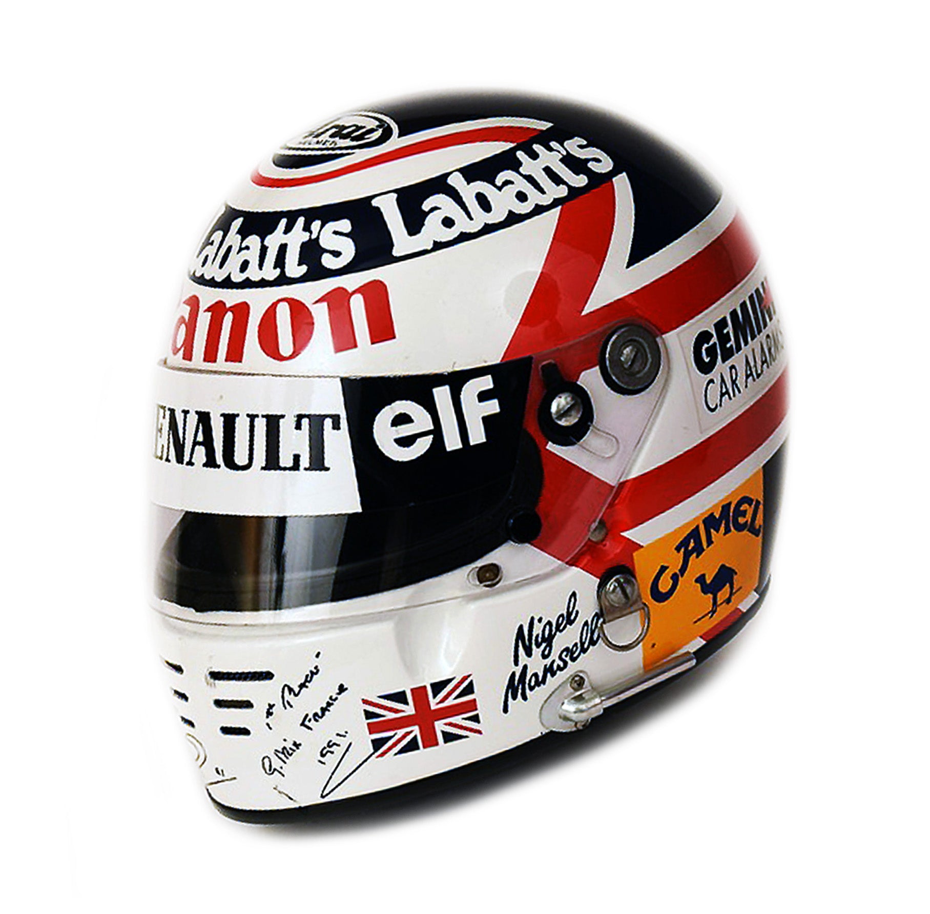 1991 Nigel Mansell Race Winning French Grand Prix F1 Helmet