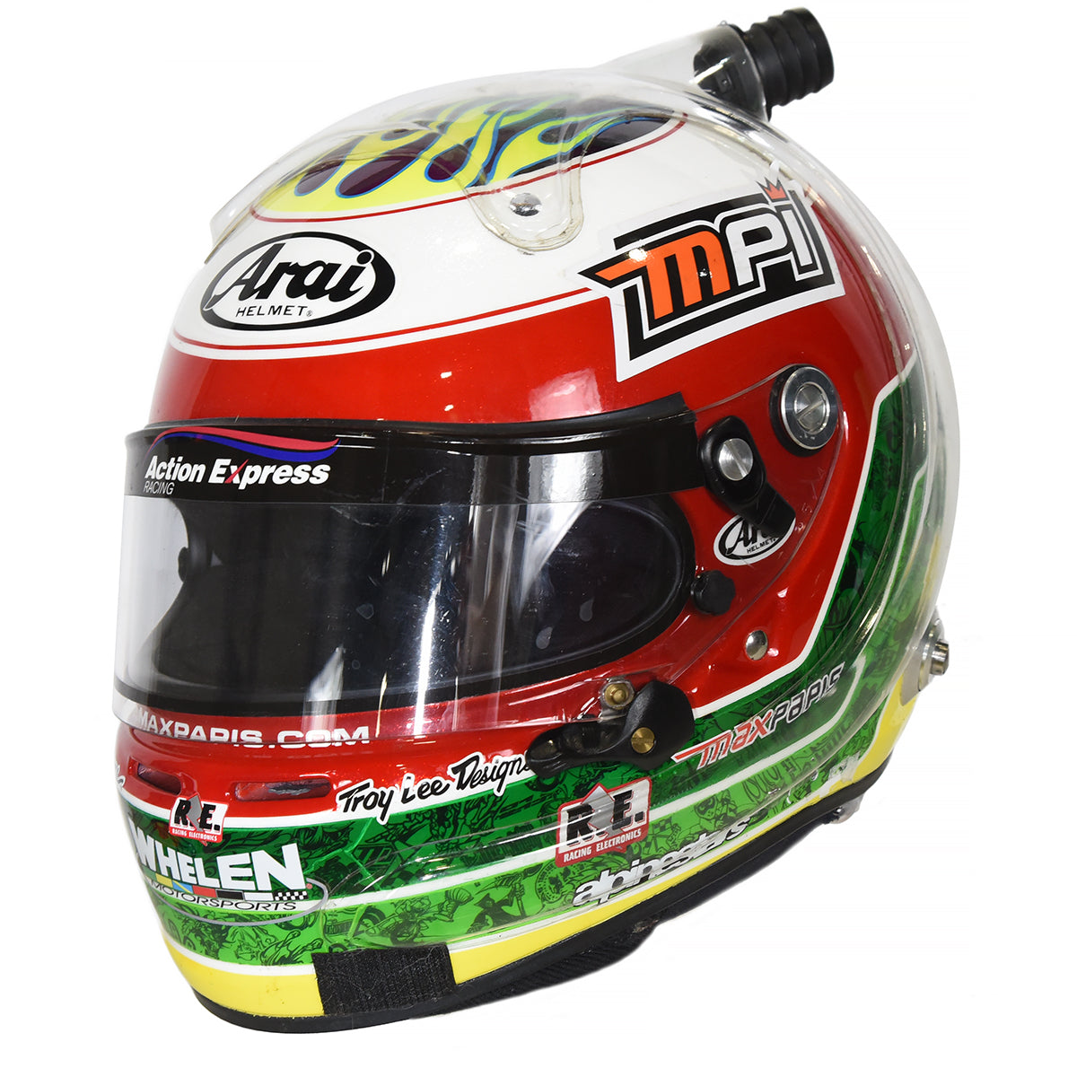arai gp6s helmet 2015 Max Papis Race Used Arai GP-6 Action Express Racing IMSA Helmet