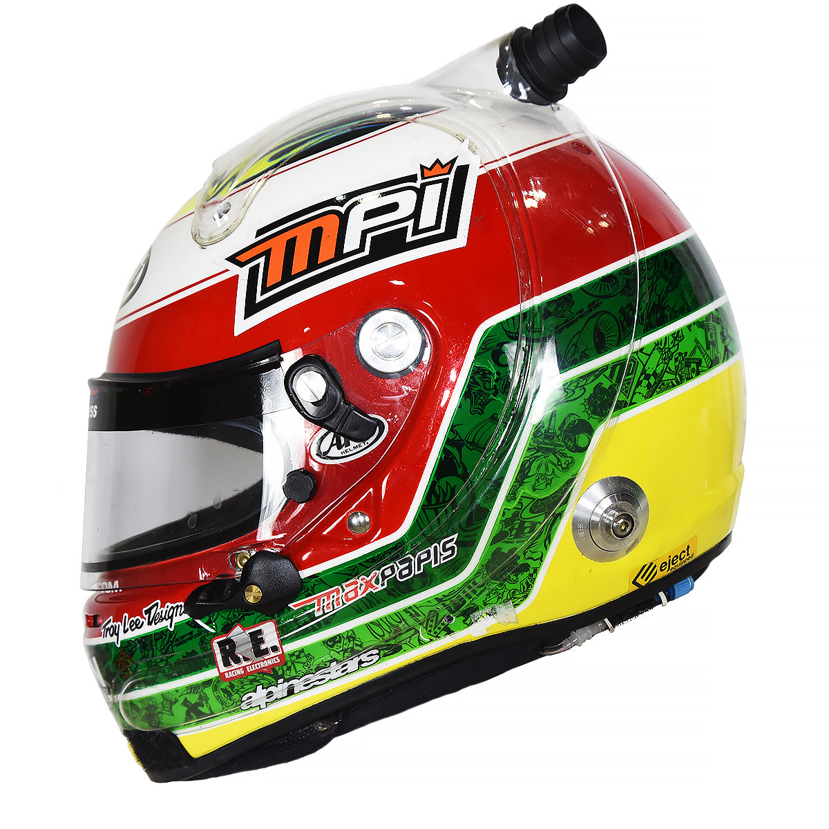 2015 Max Papis Race Used Arai GP-6 Action Express Racing IMSA Helmet