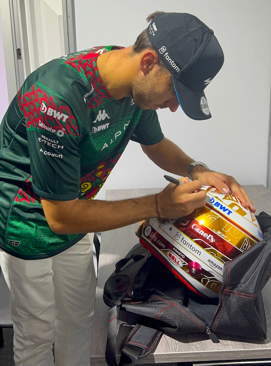 2023 Pierre Gasly Signed Race Used Mexican GP Alpine F1 Helmet