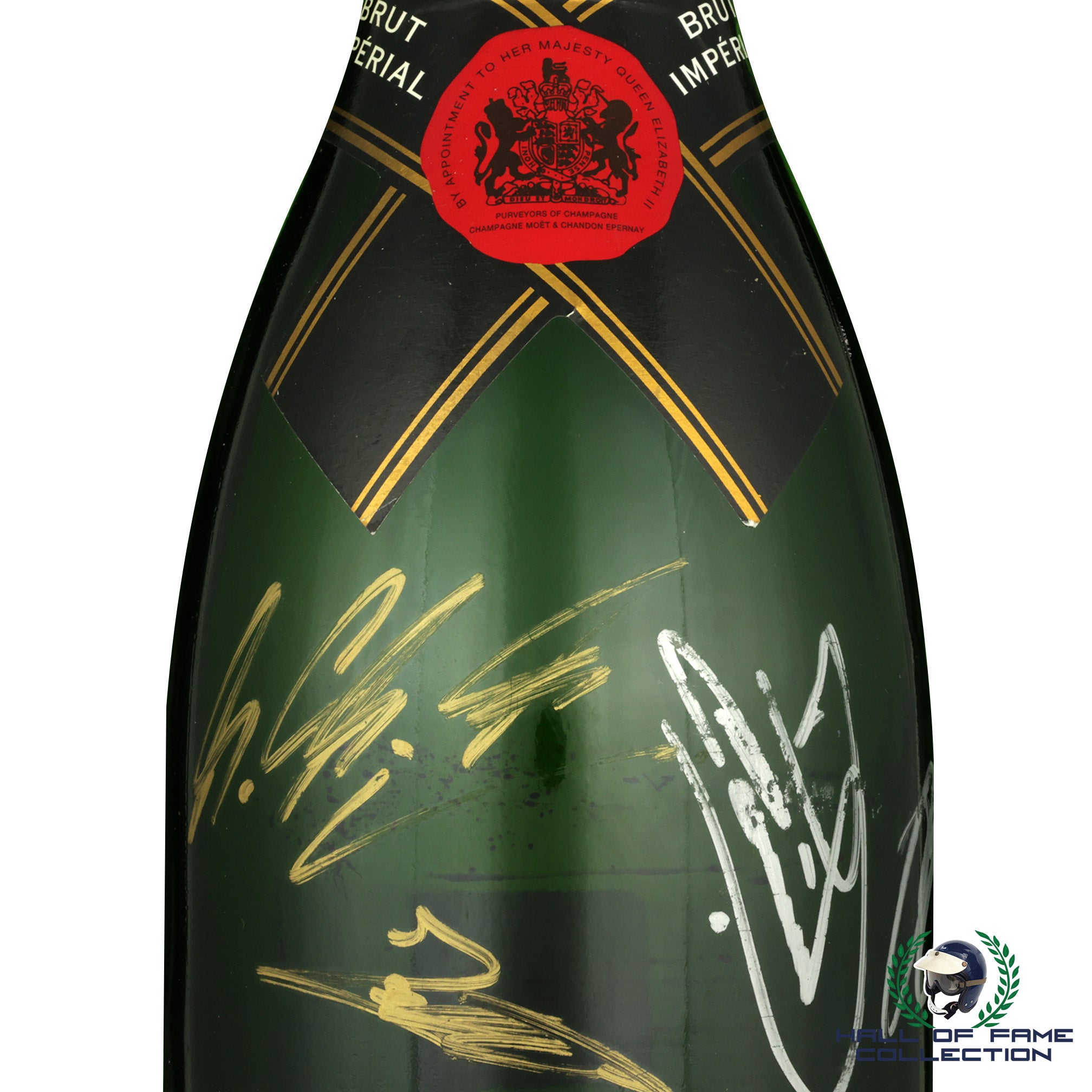 1999 Schumacher / Hakkinen / Fisichella Multi Signed Canadian Grand Prix F1 Podium Bottle