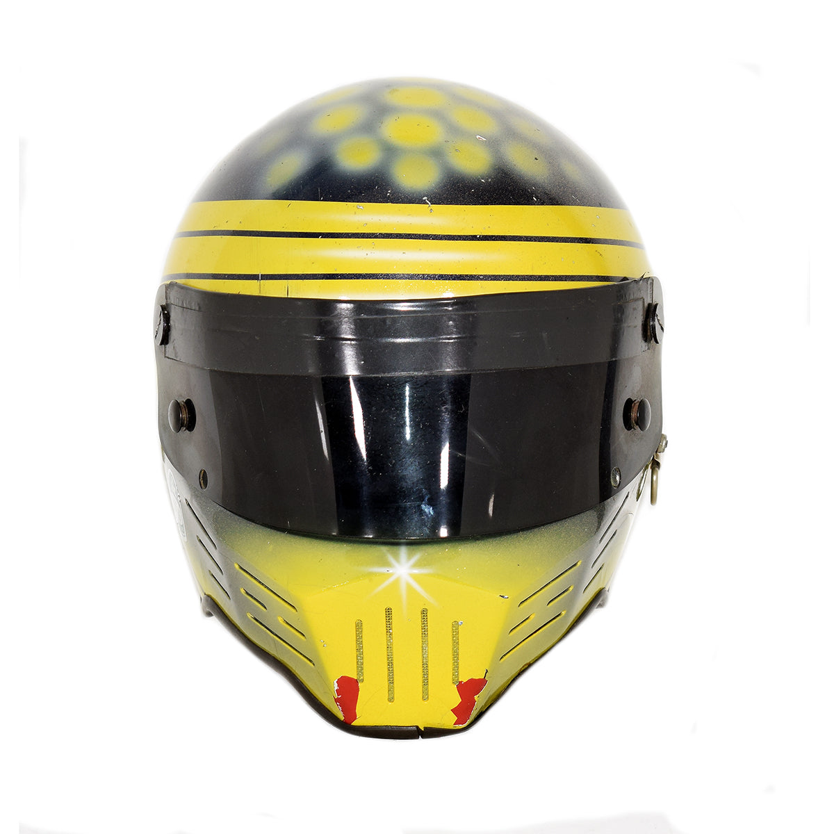 1984-87 Paul Tracy Signed Very First Painted Race Used Helmet