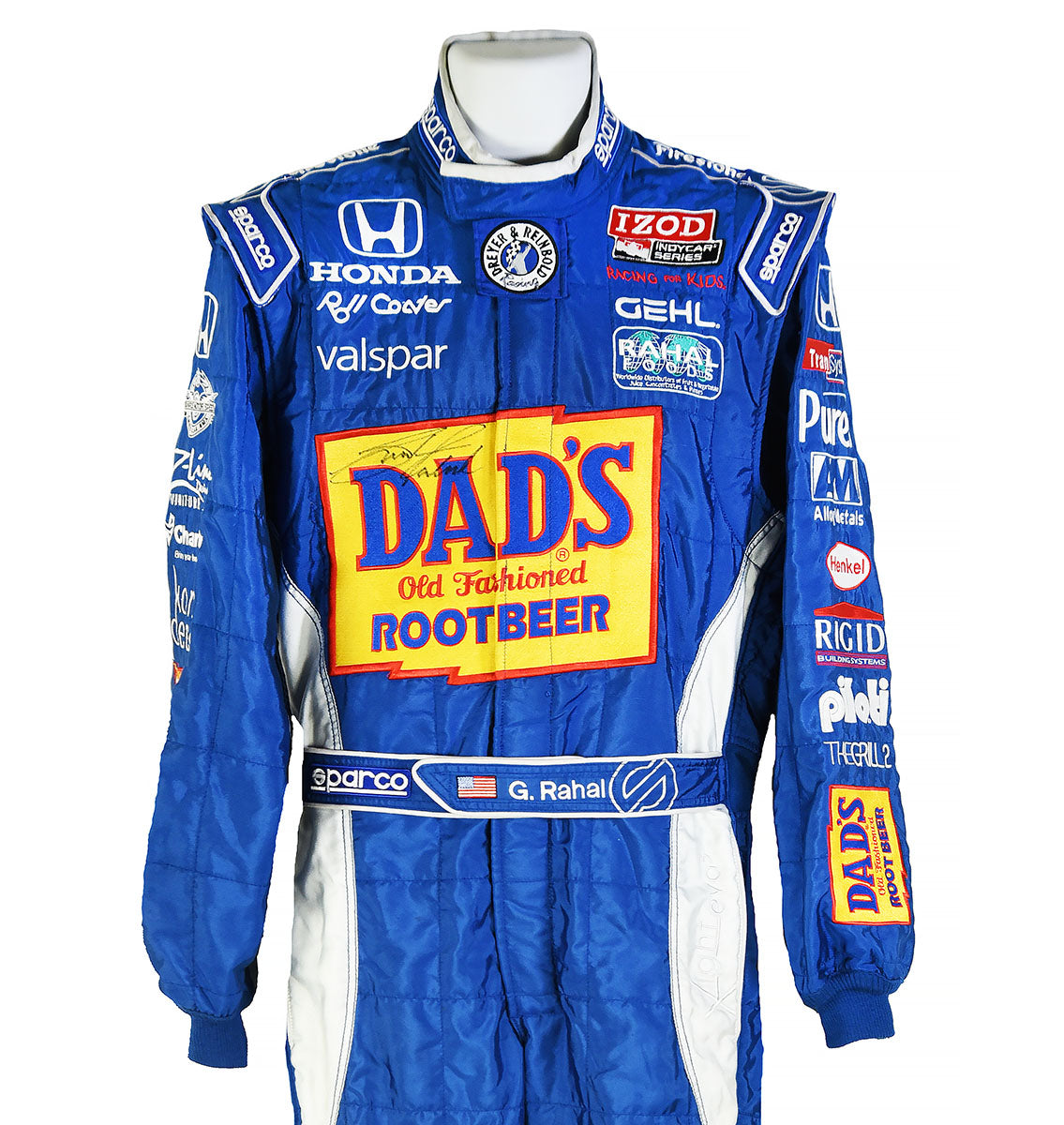 2010 Graham Rahal Signed Race Used Dreyer & Reinbold 'Iowa Corn 250' IndyCar Suit