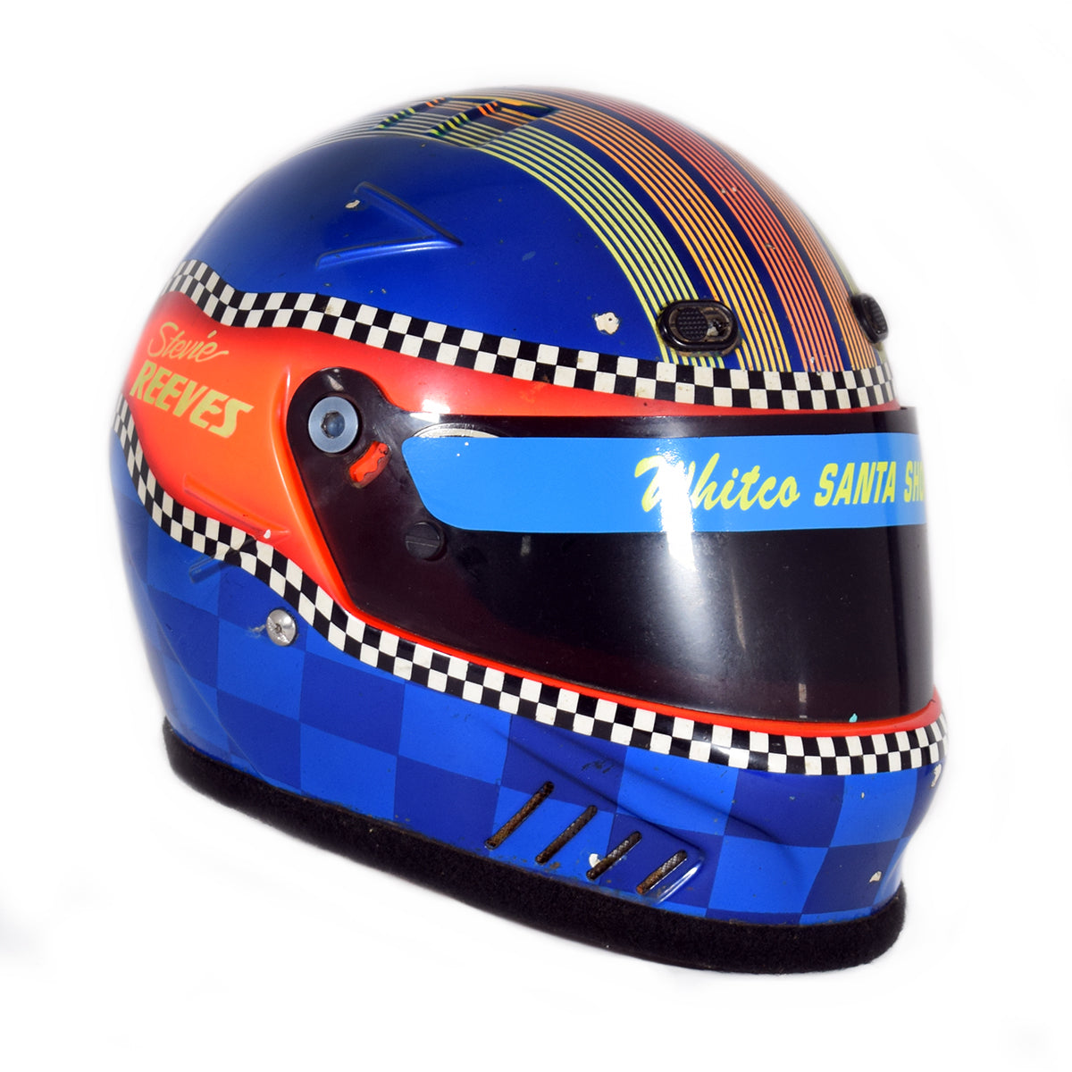 1991 Stevie Reeves Race Used Bell USAC Midgets Helmet