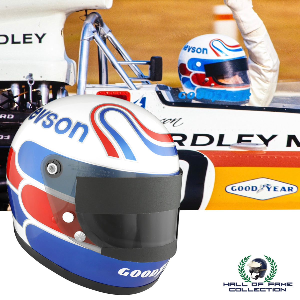 1972/73 Peter Revson Replica McLaren F1 / Can-Am Helmet