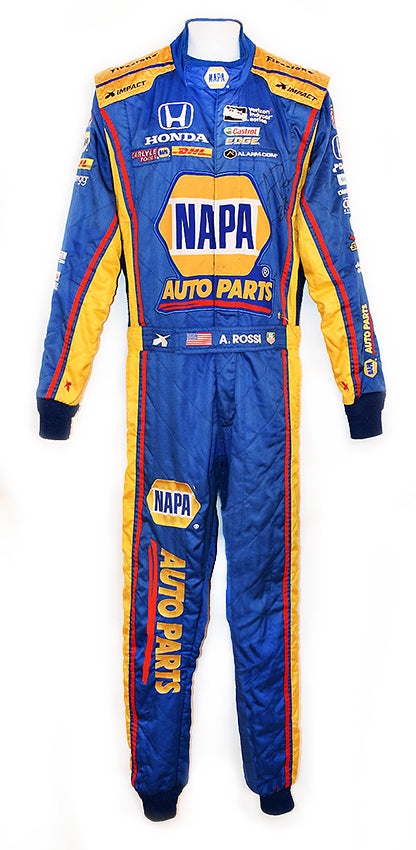 2017 Alexander Rossi, Andretti Autosport, NAPA used suit, signed