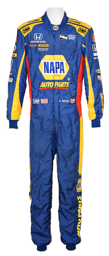 2018 Alexander Rossi Signed Race Used Sonoma GP IndyCar Suit