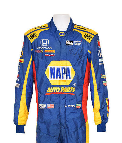 2018 Alexander Rossi Signed Race Used Sonoma GP IndyCar Suit