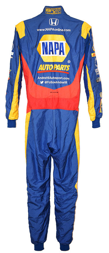 2018 Alexander Rossi Signed Race Used Sonoma GP IndyCar Suit