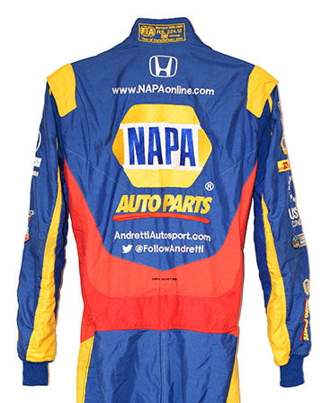 2018 Alexander Rossi Signed Race Used Sonoma GP IndyCar Suit