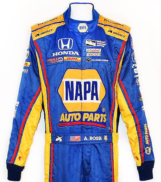 2017 Alexander Rossi, Andretti Autosport, NAPA used suit, signed