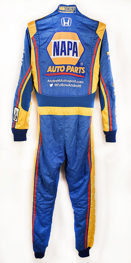 2017 Alexander Rossi, Andretti Autosport, NAPA used suit, signed