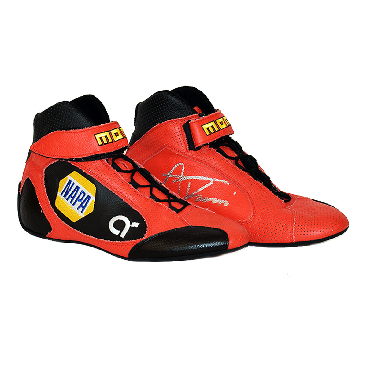 2018 Alexander Rossi Autographed Andretti Autosport Momo St Pete Worn Boots