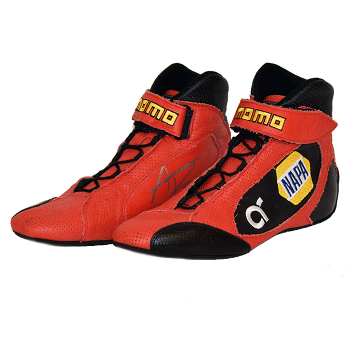 2018 Alexander Rossi Autographed Andretti Autosport Momo St Pete Worn Boots