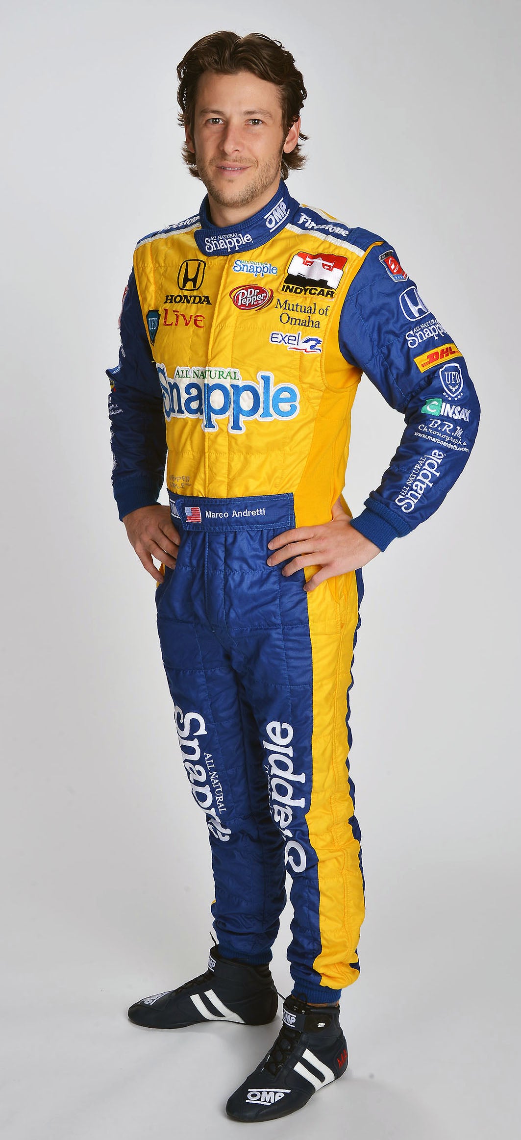 2014 Marco Andretti Signed Snapple Race Used IndyCar Suit