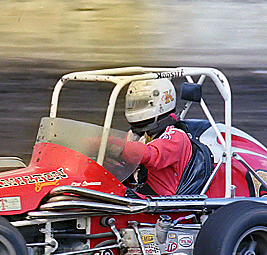 1982 Ken Schrader Race Used Sprint and Midget Car Helmet