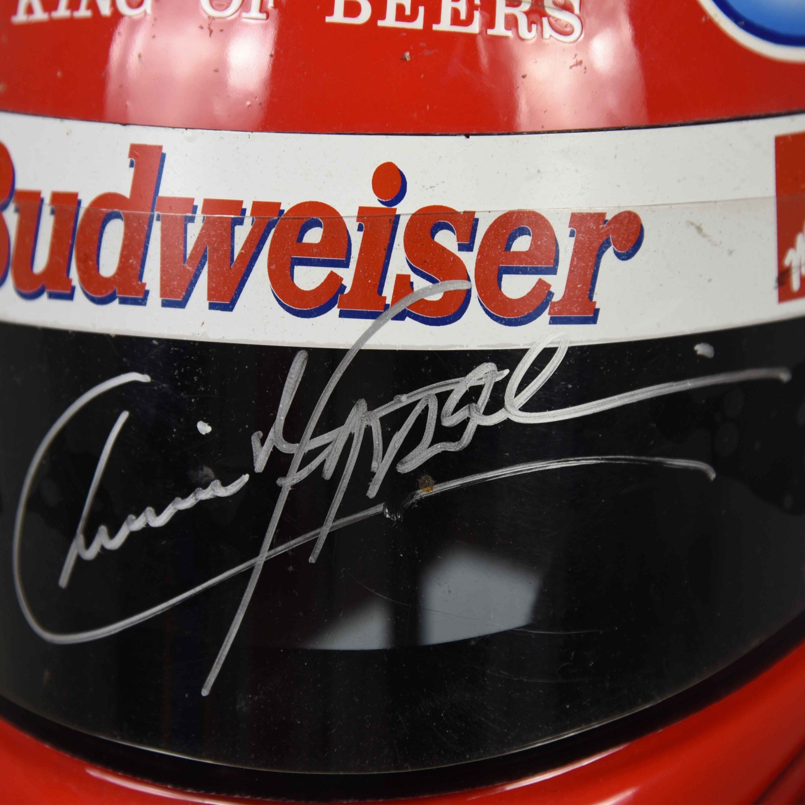 1996 Christian Fittipaldi Signed Race Used Newman-Haas Bell Feuling IndyCar Helmet