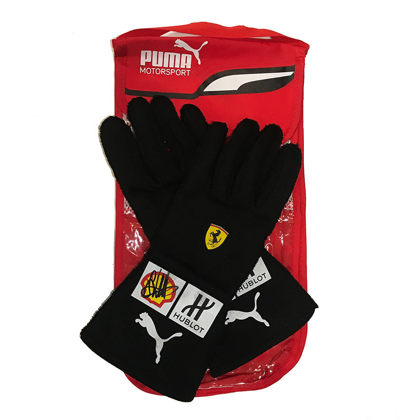 2018 Sebastian Vettel Signed Race Worn Ferrari Formula 1 Gloves