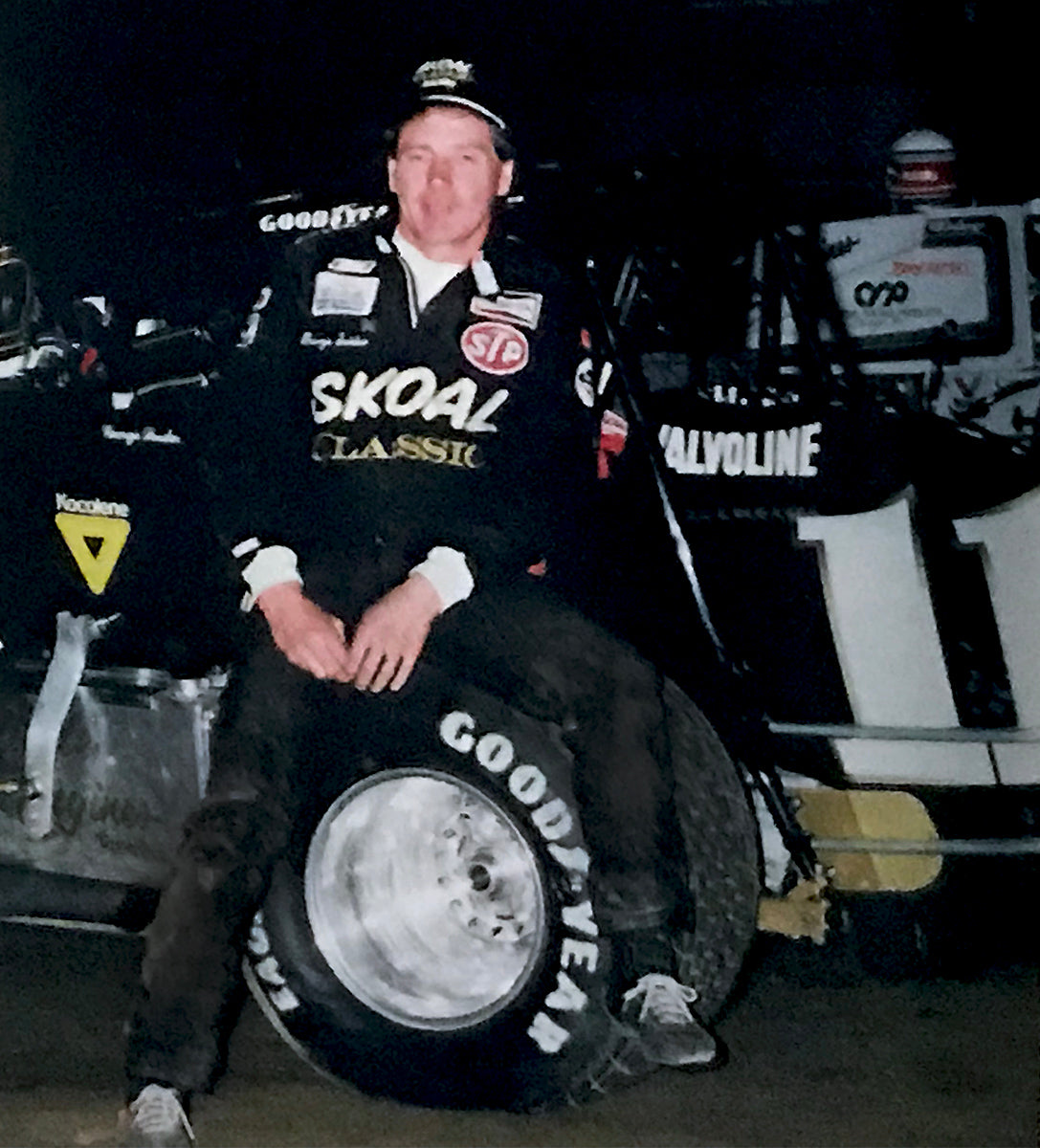 1989 George Snider Race Used Sprint Car Helmet - Hall of Fame