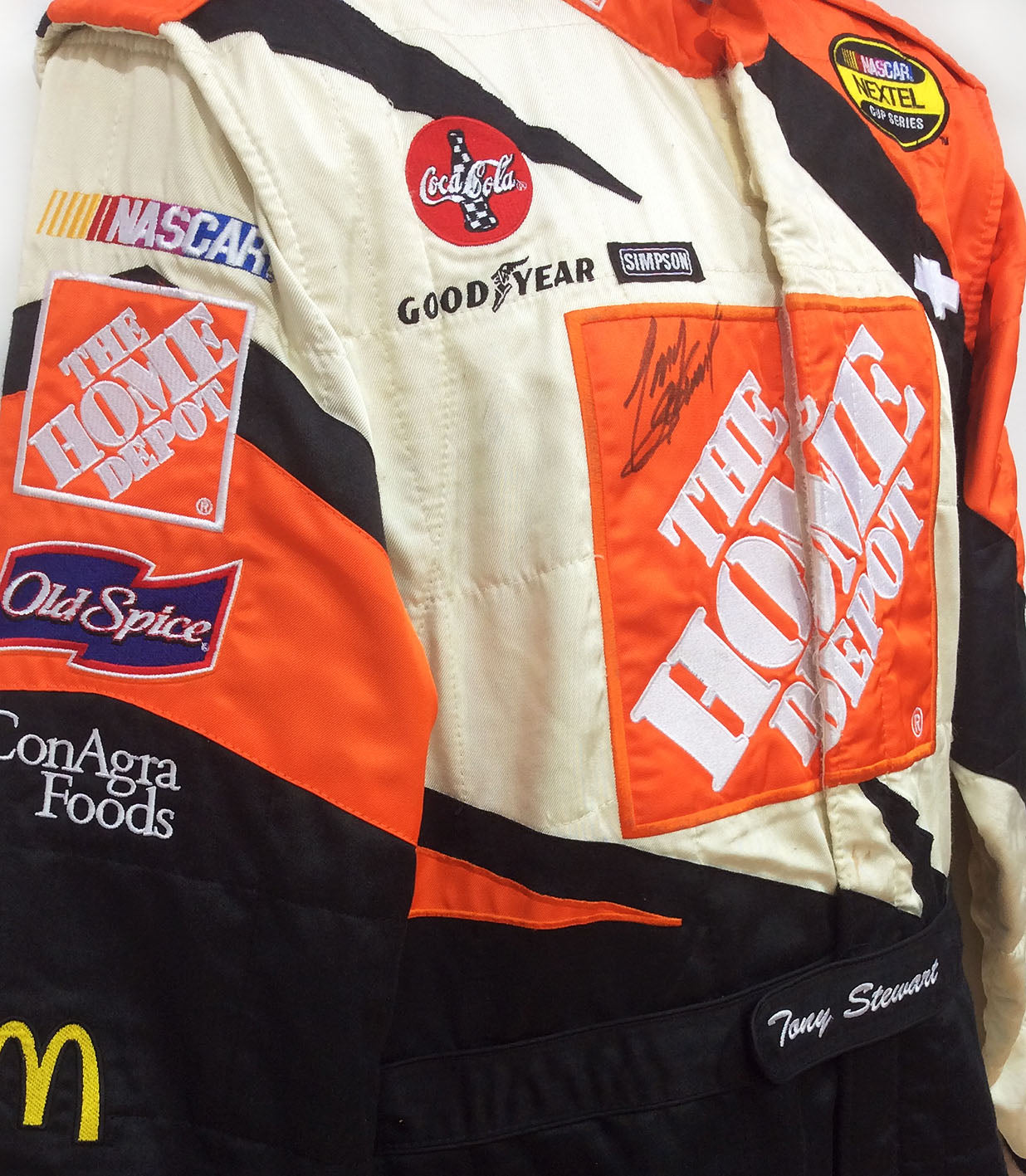 2004 Tony Stewart Signed Race Used Home Depot NASCAR Suit