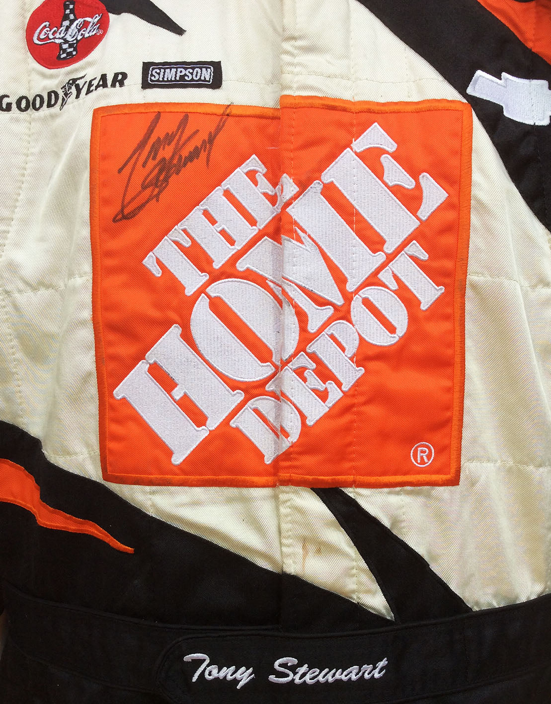 2004 Tony Stewart Signed Race Used Home Depot NASCAR Suit