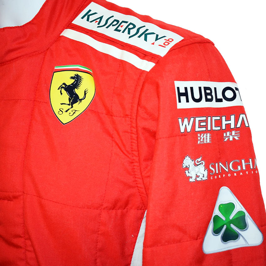 2018 Sebastian Vettel Race Worn Scuderia Ferrari F1 Suit