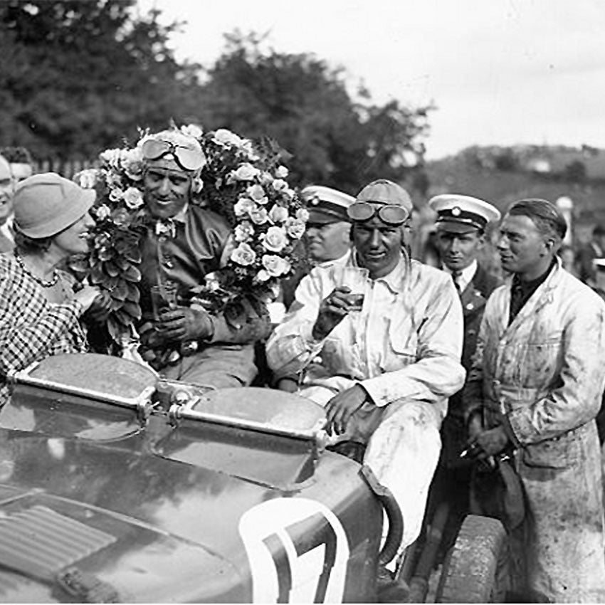 1933/34 Tazio Nuvolari RAC Ulster Tourist Trophy Signed Documents & Race Win Number Board