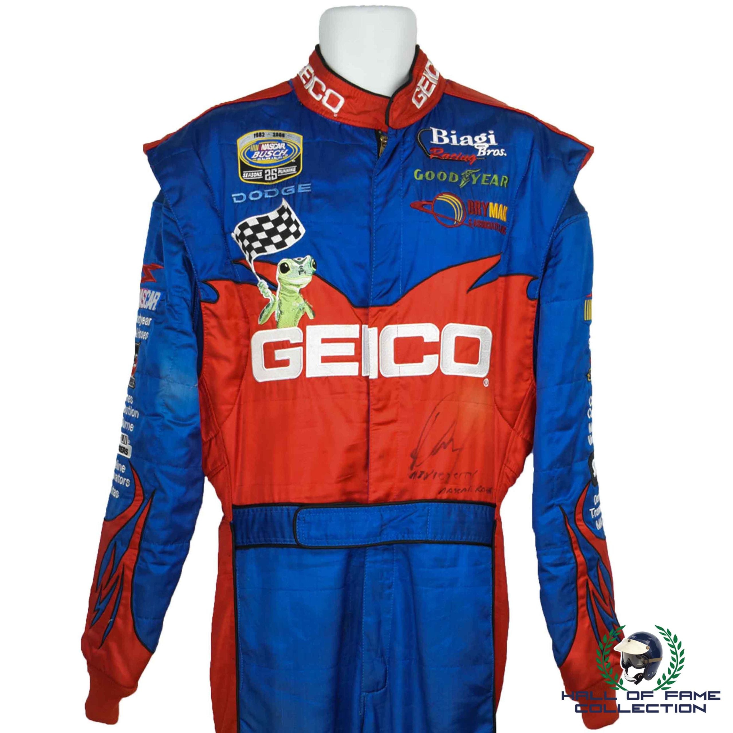 2006 Paul Tracy Signed Race Worn Mexico City 250 Nascar Suit