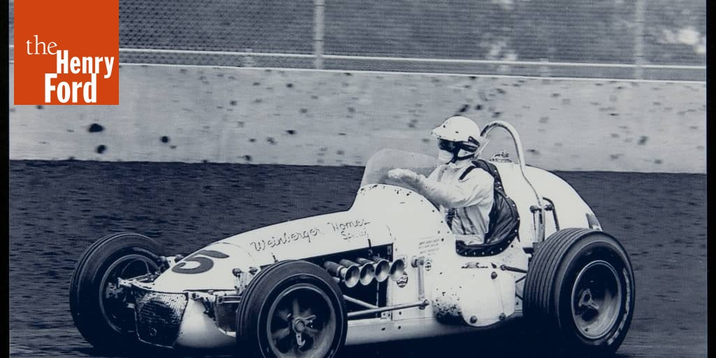 1966 Bobby Unser Du Quoin Illinois Ted Horn Memorial Fast Qualifier Plate