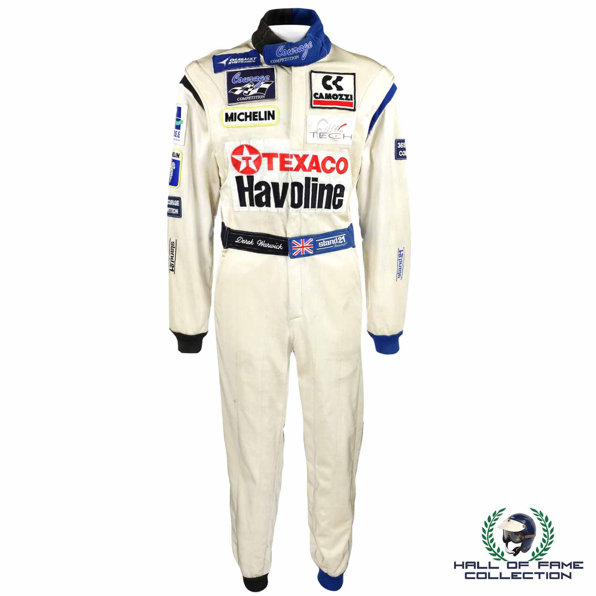 1996 Derek Warwick Race Worn Courage Competition Le Mans Suit