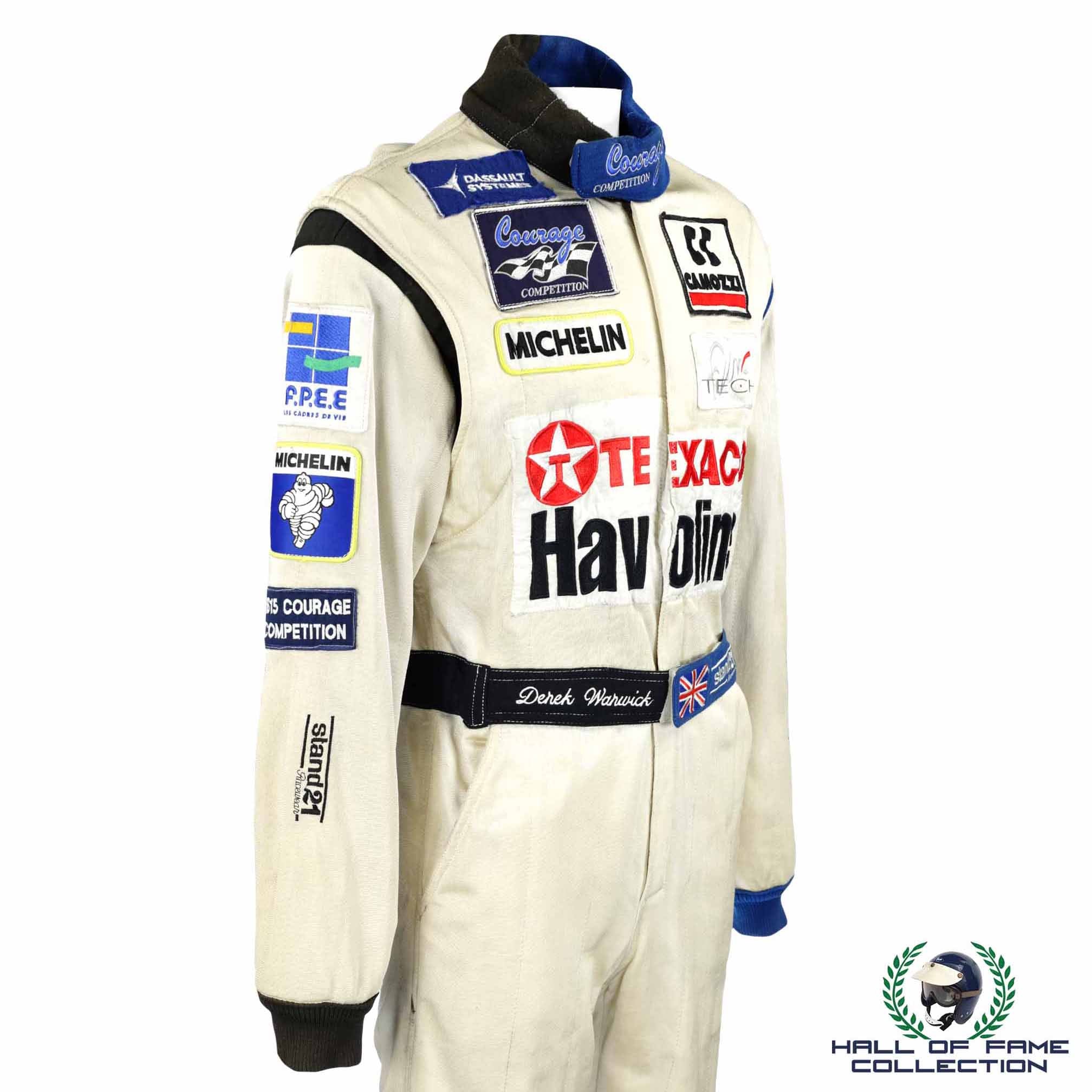 1996 Derek Warwick Race Worn Courage Competition Le Mans Suit