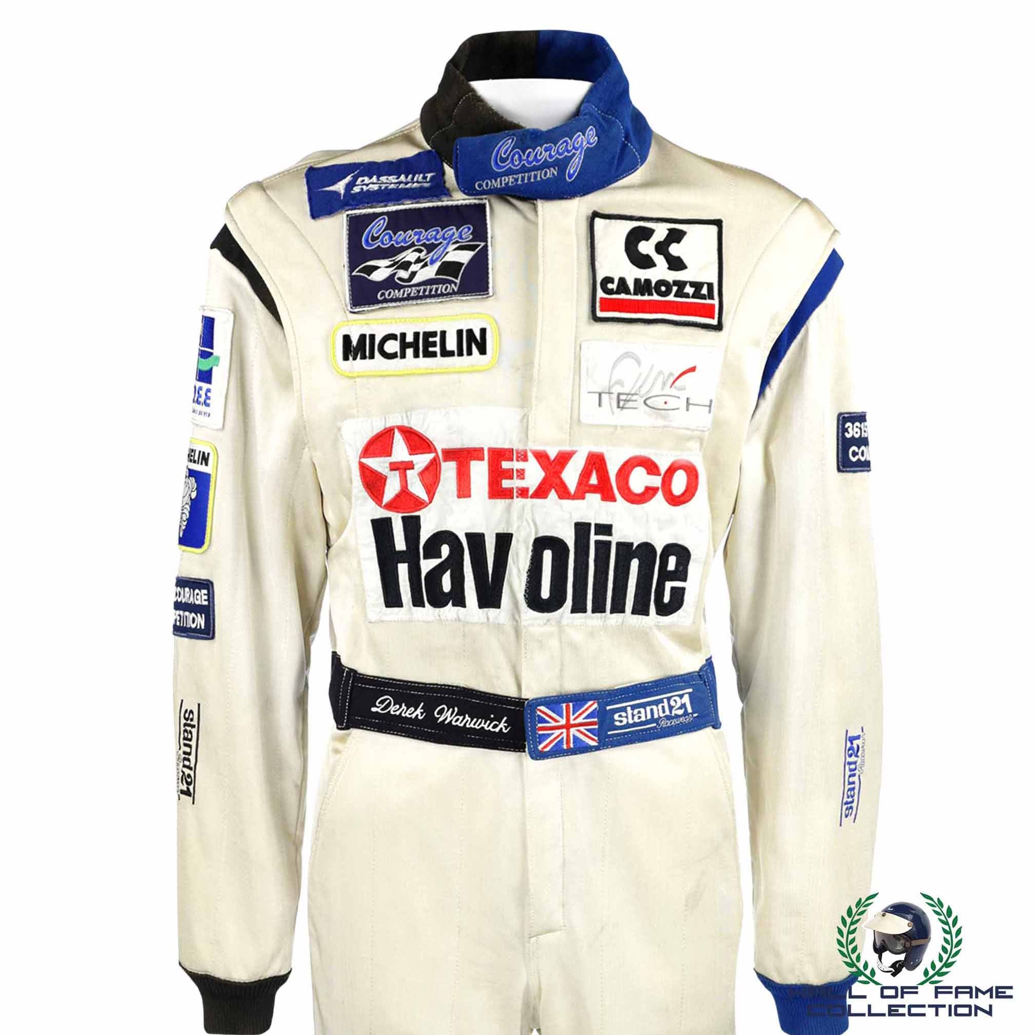 1996 Derek Warwick Race Worn Courage Competition Le Mans Suit