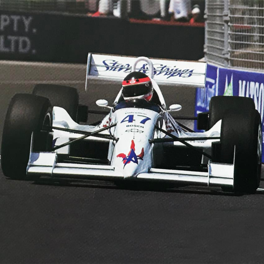 1992 Jimmy Vasser First Season Race Used IndyCar Helmet