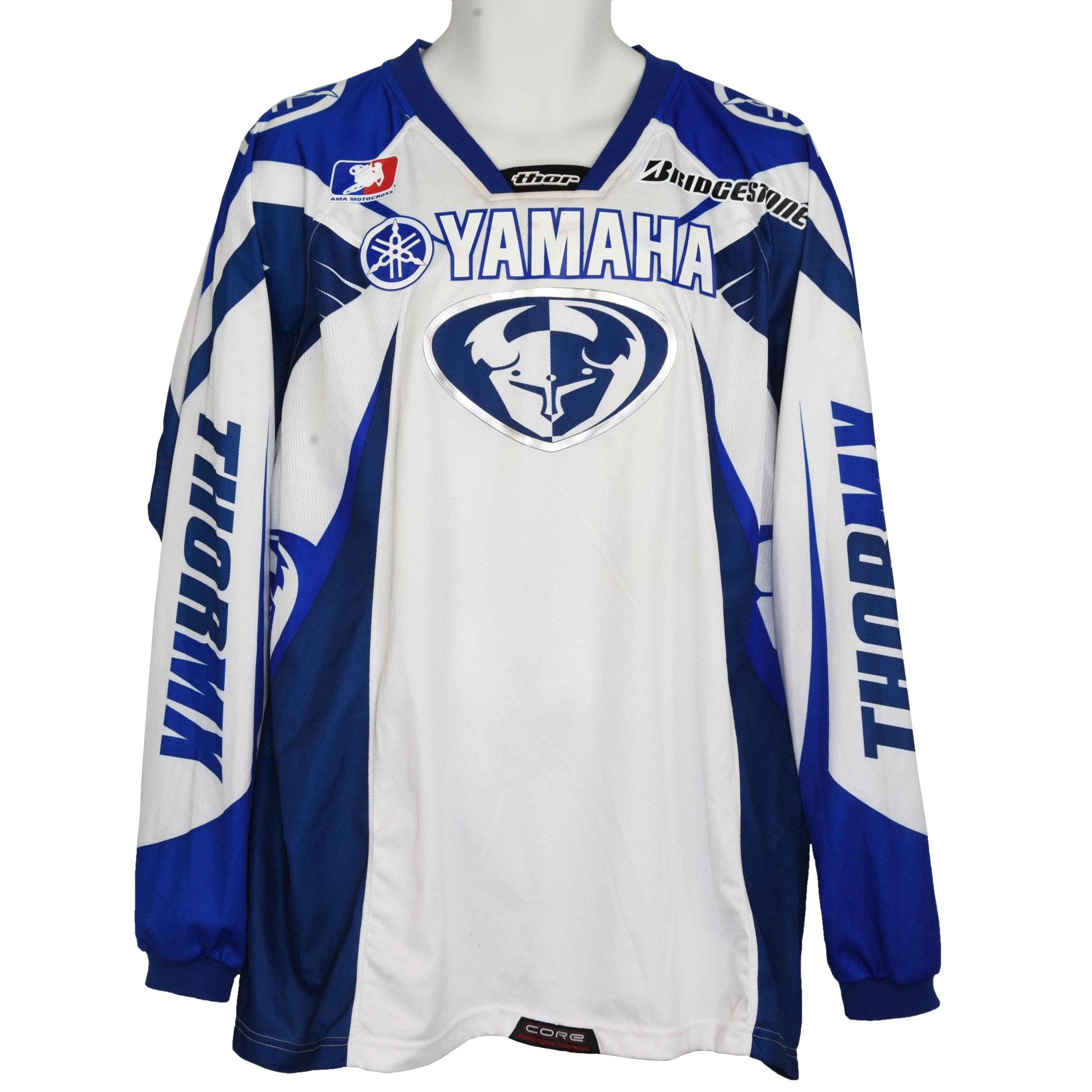 2004 Chad Reed Signed Race Used Yamaha THQ AMA Supercross Jersey
